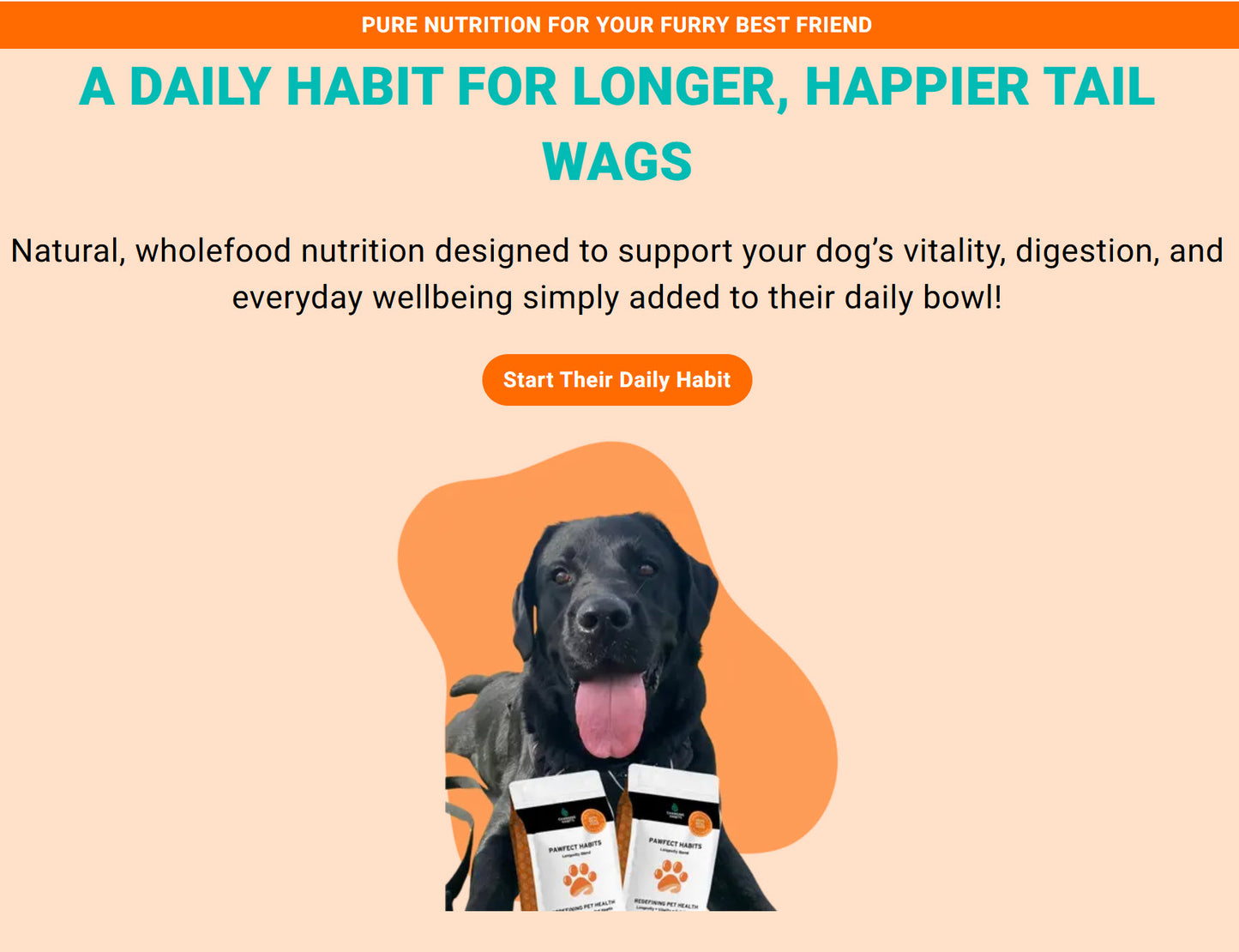 Pawfect habits - Pet longevity blend
