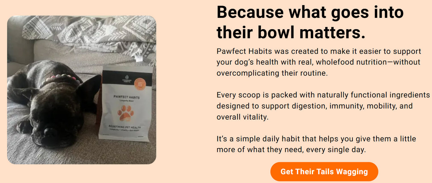 Pawfect habits - Pet longevity blend